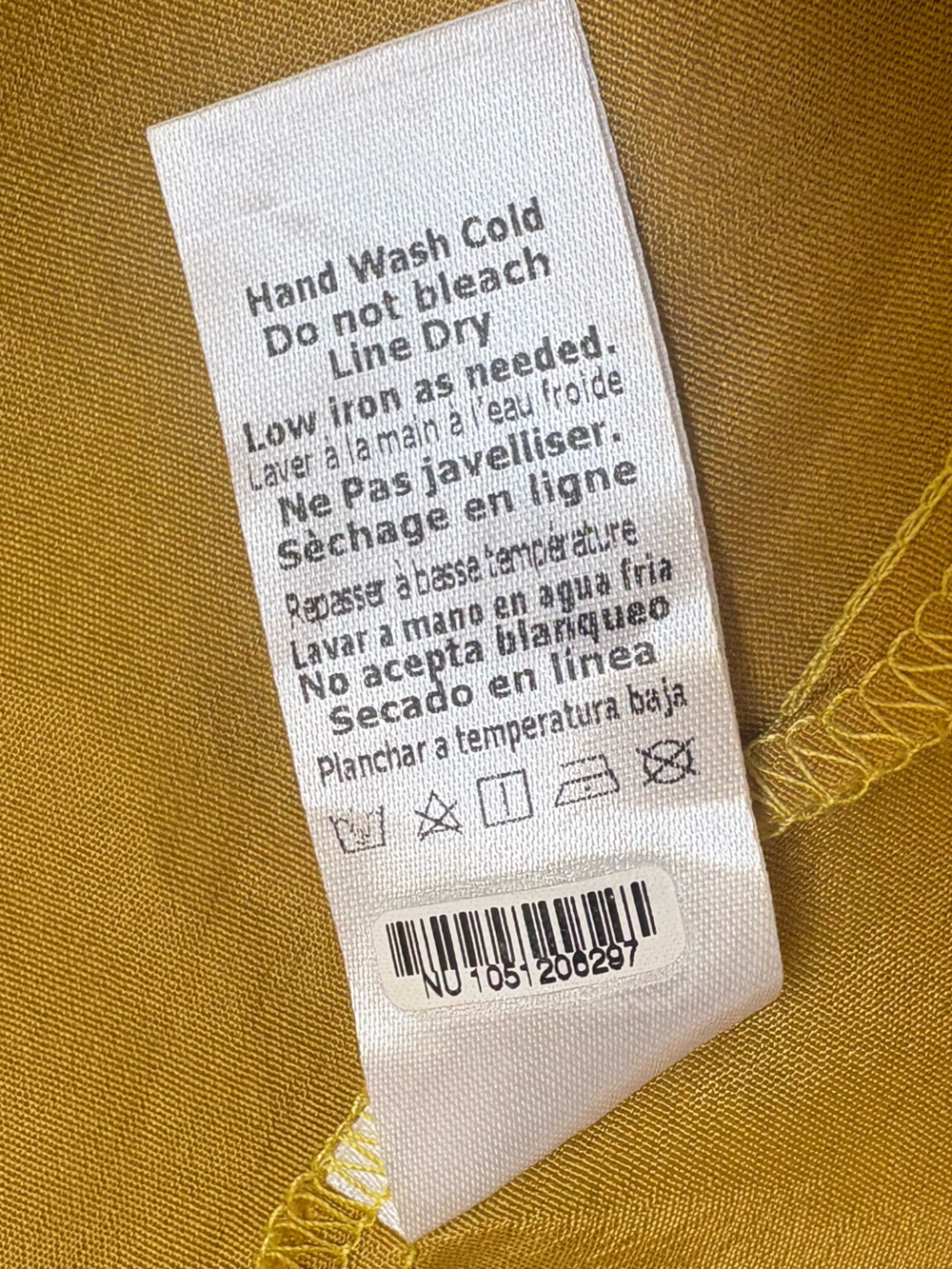 Anthropologie G.P.D. Embroidered Mustard Tie-Waist Ruffle Mini Skirt - Picture 8 of 9